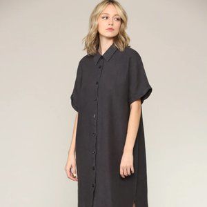 FILOSHOPIA Alexa Shirt Dress Size Medium INK COLOR